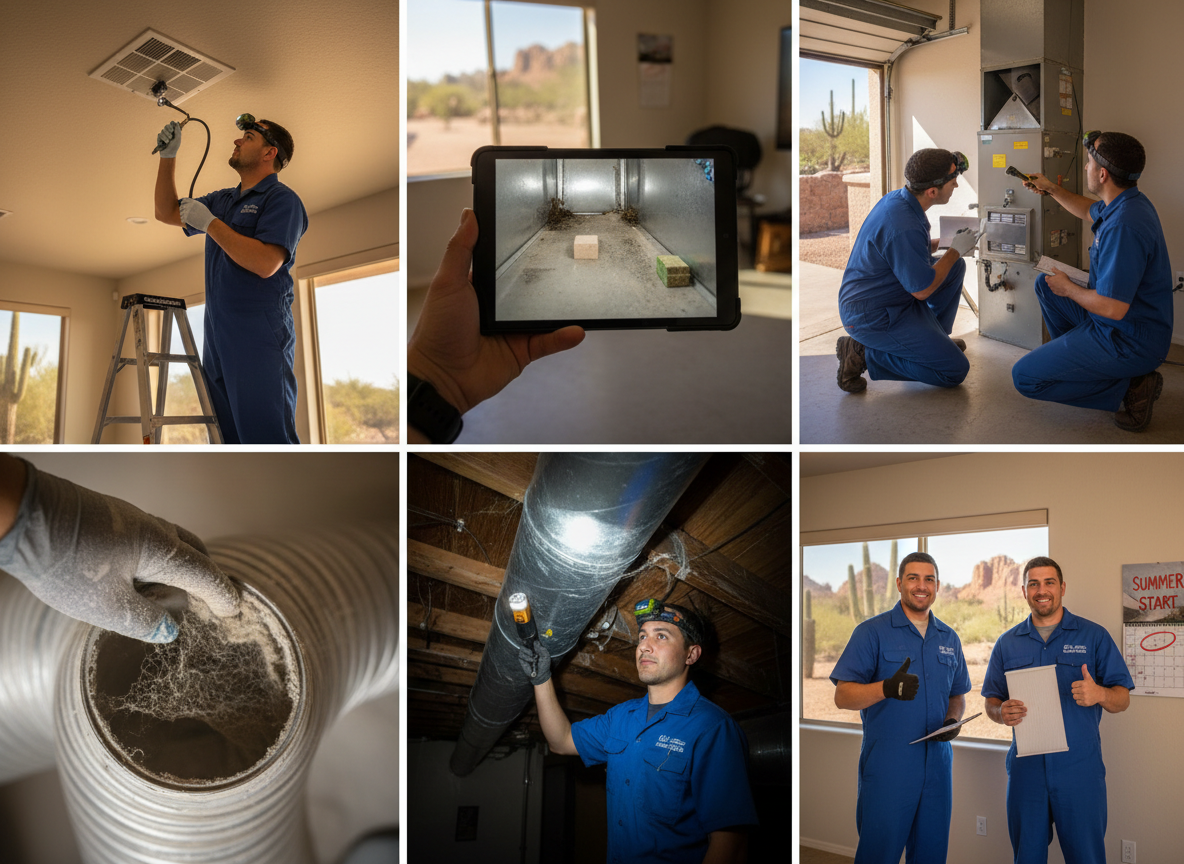 Step-by-Step Air Duct Inspection Before Summer in Gilbert
